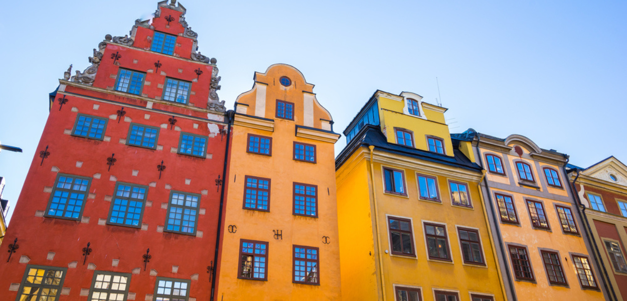 Palazzi tipici della Gamla Stan, zona storica di Stoccolma